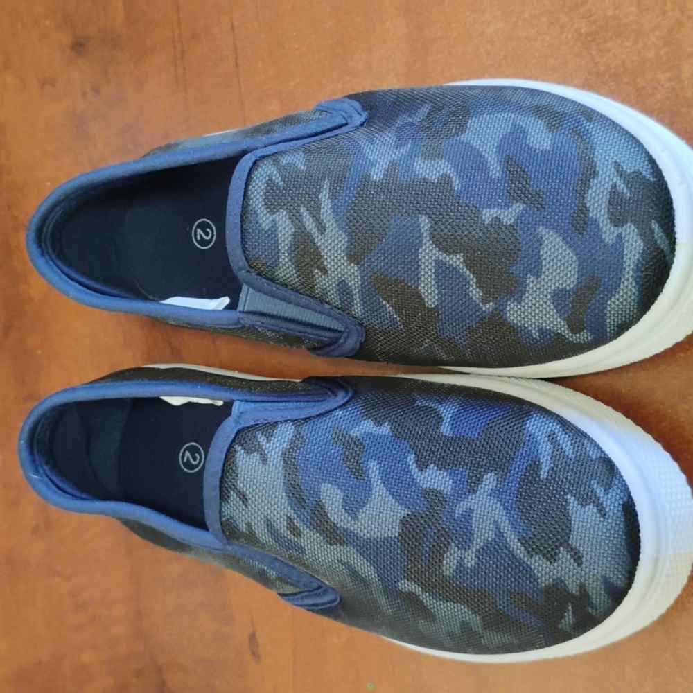 Camo Boat Shoes Little Boys Sz 2